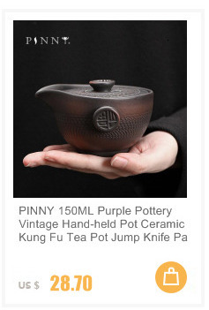 Fioletowa ceramika Kung Fu - filiżanka ceramiczna matowa do herbaty - Wianko - 5