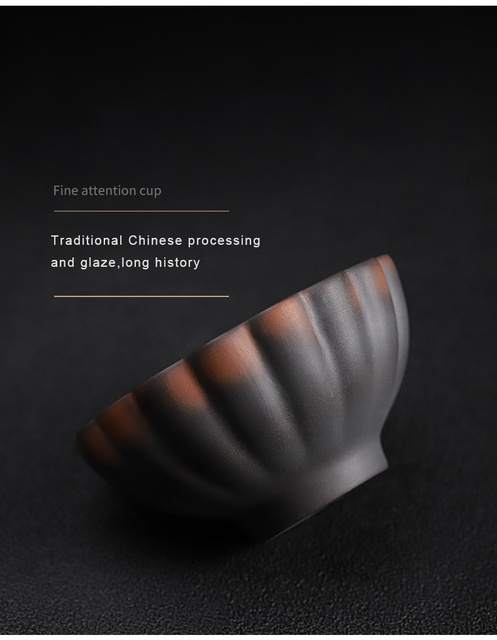 Fioletowa ceramika Kung Fu - filiżanka ceramiczna matowa do herbaty - Wianko - 22