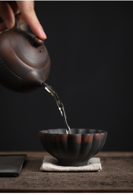 Fioletowa ceramika Kung Fu - filiżanka ceramiczna matowa do herbaty - Wianko - 16