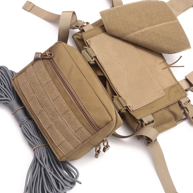 Kamizelka taktyczna Multicam Tactical z systemem MOLLE i wymienną torbą na amunicję - idealna dla myśliwych, airsoftowców i graczy paintballa z etui na magazynek AK 47/74 - Wianko - 7