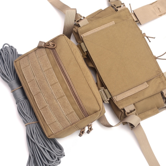 Kamizelka taktyczna Multicam Tactical z systemem MOLLE i wymienną torbą na amunicję - idealna dla myśliwych, airsoftowców i graczy paintballa z etui na magazynek AK 47/74 - Wianko - 8