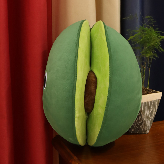 Kawaii pluszowa zabawka Avocado - realistyczna, nadziewana, idealna jako prezent dla dziecka na Boże Narodzenie i do dekoracji domu - Wianko - 4