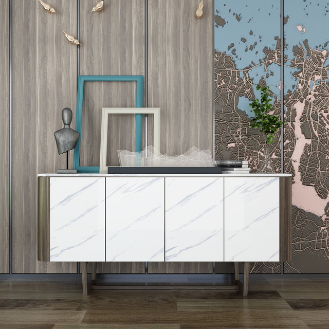 Solidna pvc tapeta samoprzylepna z kolorowym marmurowym wzorem do renowacji mebli dekoracyjnych w łazience i kuchni - Wianko - 8