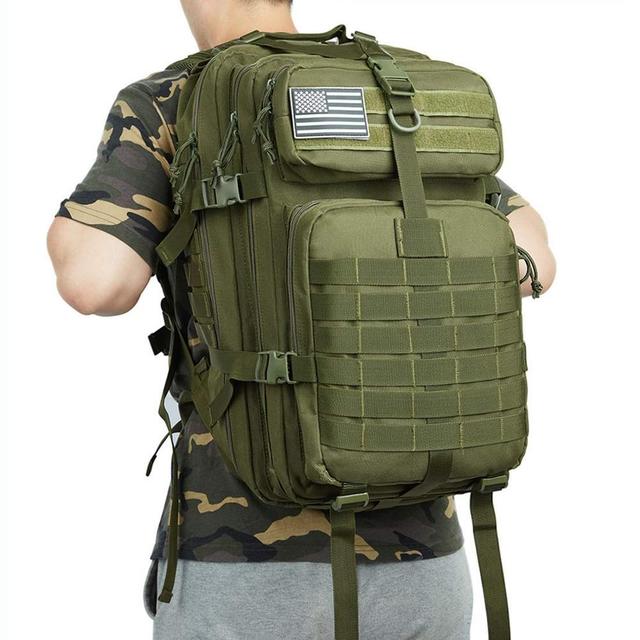 Plecak wojskowy kamuflaż 80L z wodoodpornym elastycznym materiałem - Wianko - 16