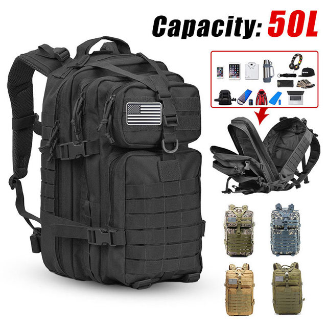 Plecak wojskowy kamuflaż 80L z wodoodpornym elastycznym materiałem - Wianko - 9