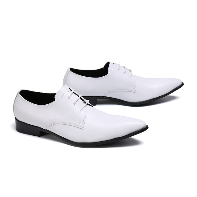 Formalne męskie buty biurowe Christia Bella z naturalnej skóry w stylu lita, dostępne w dużych rozmiarach - Wianko - 88