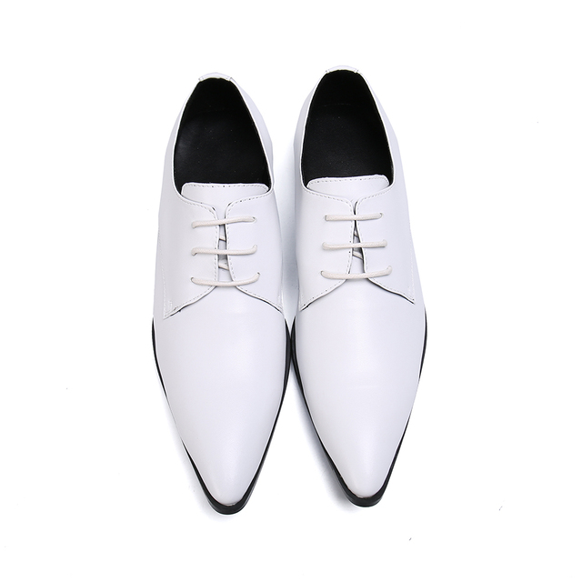 Formalne męskie buty biurowe Christia Bella z naturalnej skóry w stylu lita, dostępne w dużych rozmiarach - Wianko - 89