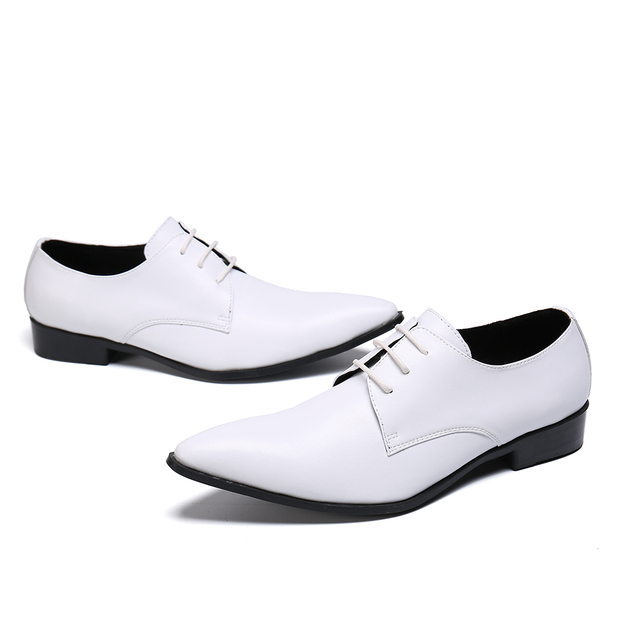 Formalne męskie buty biurowe Christia Bella z naturalnej skóry w stylu lita, dostępne w dużych rozmiarach - Wianko - 87