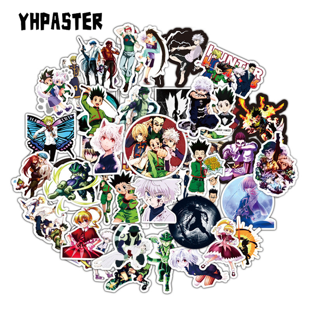 Naklejki Hunter X Hunter Anime PVC, wodoodporne, 10/30/50 sztuk - Wianko - 2