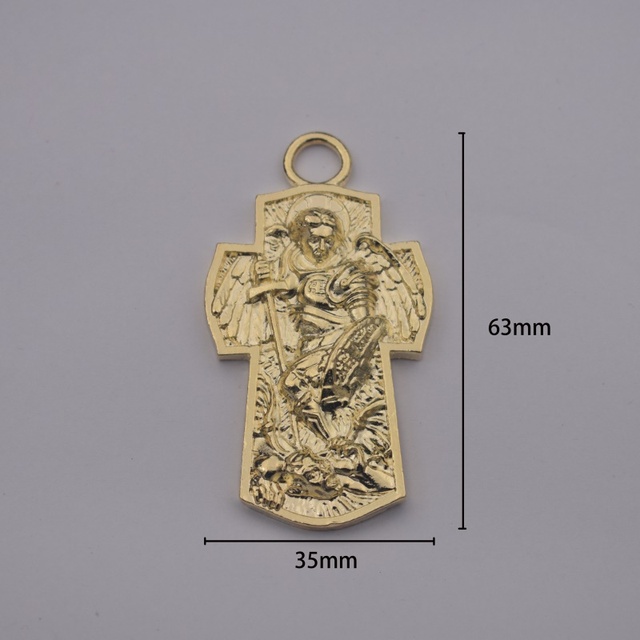 Brelok ochronny archanioła Michała i świętego Michała - biżuteria religijna, 12 sztuk - Wianko - 1