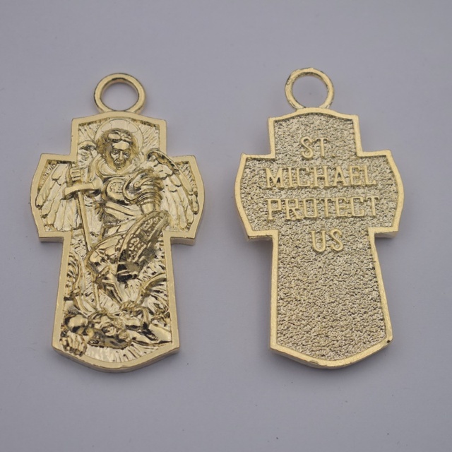 Brelok ochronny archanioła Michała i świętego Michała - biżuteria religijna, 12 sztuk - Wianko - 2