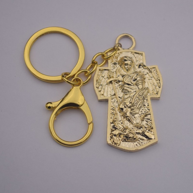 Brelok ochronny archanioła Michała i świętego Michała - biżuteria religijna, 12 sztuk - Wianko - 5