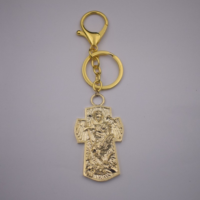 Brelok ochronny archanioła Michała i świętego Michała - biżuteria religijna, 12 sztuk - Wianko - 3