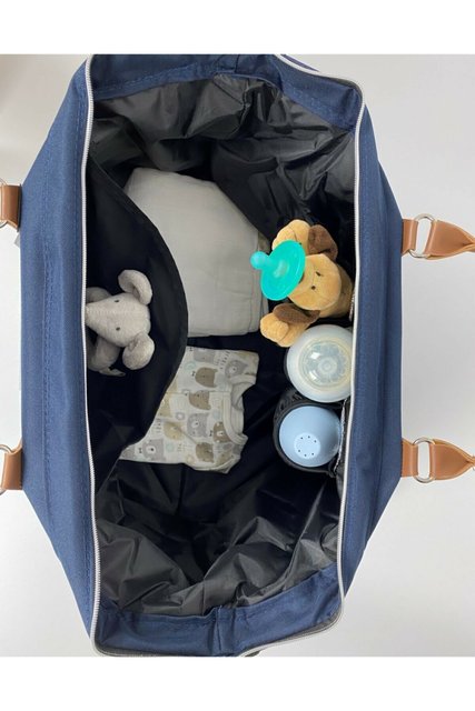 Torba na pieluszki Mommy wodoodporna z podziałem termicznym - różne kolory, podróże i codzienne użytkowanie - Wianko - 11