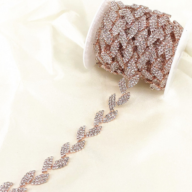 Elegancka sukienka ślubna z kryształami górskimi - modny dodatek do DIY ubrań z elementami Rhinestone (RT-070) - Wianko - 3