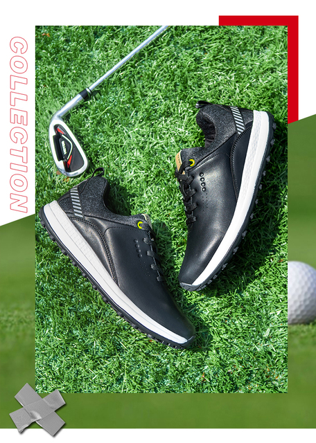 Nowe męskie skórzane profesjonalne buty golfowe męskie buty do golfa outdoorowe buty treningowe męskie buty golfowe - Wianko - 14