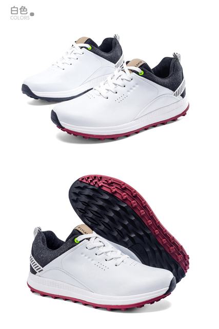 Nowe męskie skórzane profesjonalne buty golfowe męskie buty do golfa outdoorowe buty treningowe męskie buty golfowe - Wianko - 20