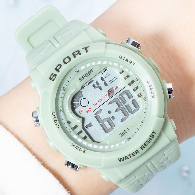 Męsko-damski zegarek LED z funkcjami sportowymi, 24-godzinny alarm i wyświetlaczem cyfrowym - Wianko - 12