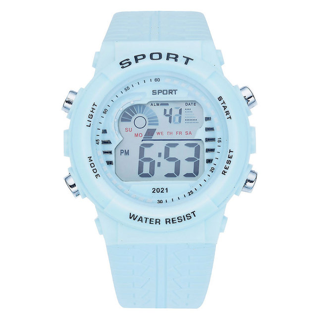 Męsko-damski zegarek LED z funkcjami sportowymi, 24-godzinny alarm i wyświetlaczem cyfrowym - Wianko - 6
