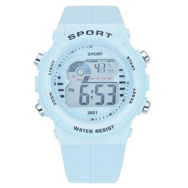 Męsko-damski zegarek LED z funkcjami sportowymi, 24-godzinny alarm i wyświetlaczem cyfrowym - Wianko - 4