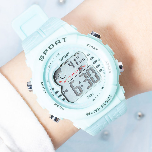 Męsko-damski zegarek LED z funkcjami sportowymi, 24-godzinny alarm i wyświetlaczem cyfrowym - Wianko - 19