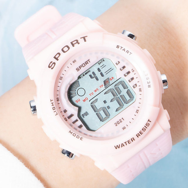 Męsko-damski zegarek LED z funkcjami sportowymi, 24-godzinny alarm i wyświetlaczem cyfrowym - Wianko - 20