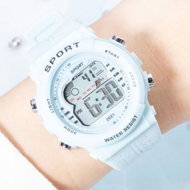 Męsko-damski zegarek LED z funkcjami sportowymi, 24-godzinny alarm i wyświetlaczem cyfrowym - Wianko - 15