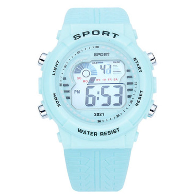 Męsko-damski zegarek LED z funkcjami sportowymi, 24-godzinny alarm i wyświetlaczem cyfrowym - Wianko - 7