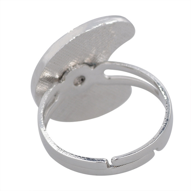 Posrebrzany pierścień z czujnikiem temperatury – na zmianę kolorów, serce gwiazda, styl vintage - Wianko - 40