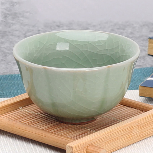 Zestaw 4 wysokiej jakości chińskich ceramikowych filiżanek na herbatę - Wianko - 6