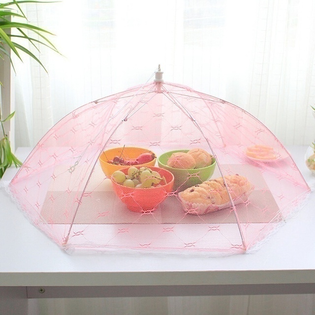 Parasolowa przykrywka do żywności na pojemnik - ochrona przed muchami i komarami - Wianko - 3