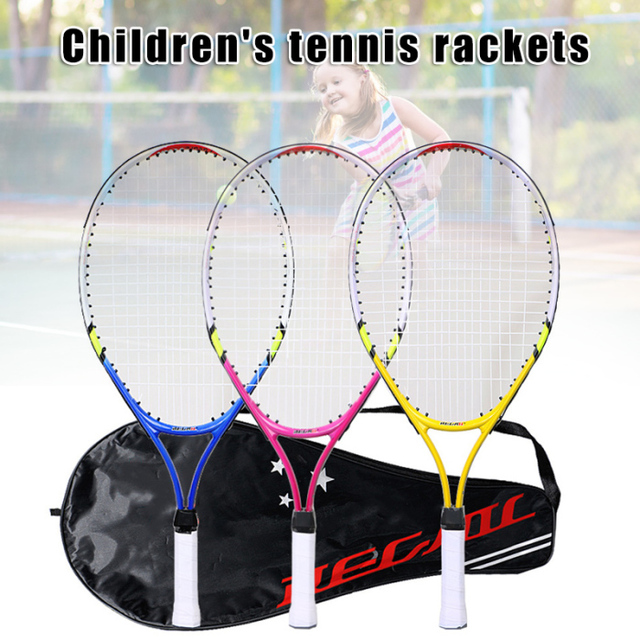 Rakieta tenisowa sportowa dla młodszych dzieci, stop aluminium, PU uchwyt, torba do noszenia - Wianko - 10
