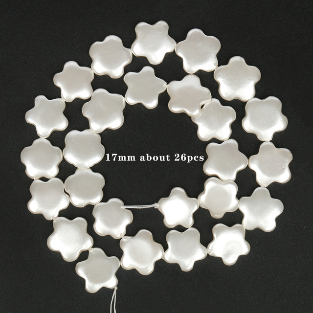 Hurtownia koralików imitujących białe perły: koraliki kwiat śliwy, dystansowe, luzem - biżuteria DIY, akcesoria do bransoletek 15 cali - Wianko - 5