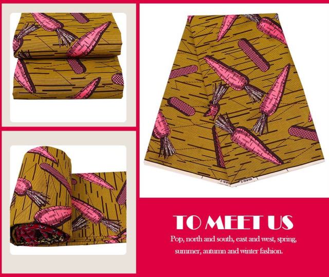 Afrykańska tkanina Ankara - autentyczne wzory Batik Nigeria, idealna do DIY szycia sukienek i sztuki - Wianko - 4