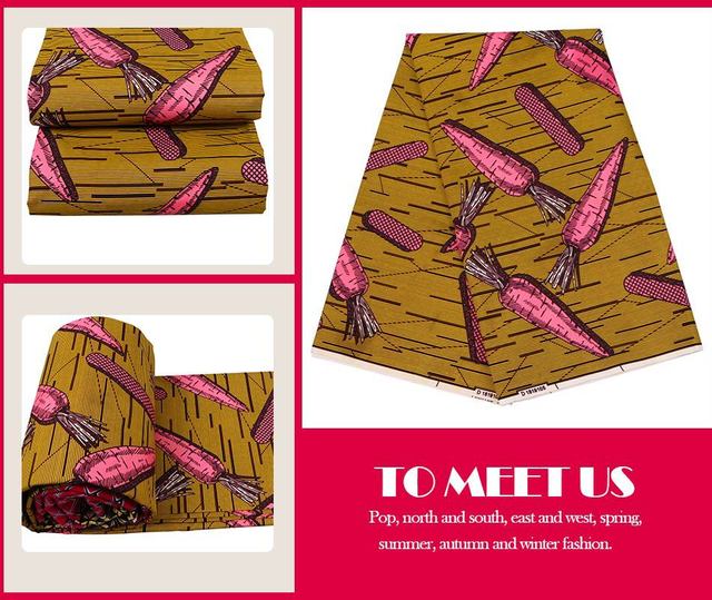 Afrykańska tkanina Ankara - autentyczne wzory Batik Nigeria, idealna do DIY szycia sukienek i sztuki - Wianko - 9