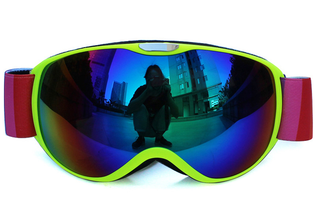 Okulary narciarskie UV400 z podwójnymi soczewkami zapobiegającymi parowaniu dla dorosłych i dzieci, idealne do sportów na świeżym powietrzu. Ochrona przed słońcem na stoku i snowboardowe gogle dla każdego! - Wianko - 29