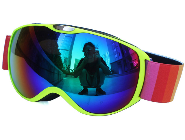 Okulary narciarskie UV400 z podwójnymi soczewkami zapobiegającymi parowaniu dla dorosłych i dzieci, idealne do sportów na świeżym powietrzu. Ochrona przed słońcem na stoku i snowboardowe gogle dla każdego! - Wianko - 30