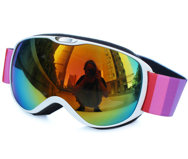 Okulary narciarskie UV400 z podwójnymi soczewkami zapobiegającymi parowaniu dla dorosłych i dzieci, idealne do sportów na świeżym powietrzu. Ochrona przed słońcem na stoku i snowboardowe gogle dla każdego! - Wianko - 18