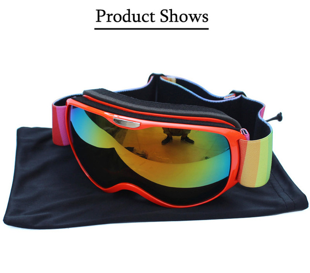 Okulary narciarskie UV400 z podwójnymi soczewkami zapobiegającymi parowaniu dla dorosłych i dzieci, idealne do sportów na świeżym powietrzu. Ochrona przed słońcem na stoku i snowboardowe gogle dla każdego! - Wianko - 12