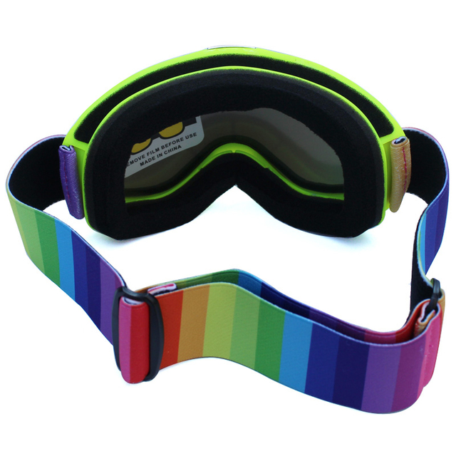 Okulary narciarskie UV400 z podwójnymi soczewkami zapobiegającymi parowaniu dla dorosłych i dzieci, idealne do sportów na świeżym powietrzu. Ochrona przed słońcem na stoku i snowboardowe gogle dla każdego! - Wianko - 31