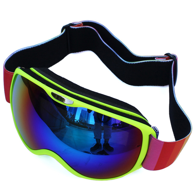 Okulary narciarskie UV400 z podwójnymi soczewkami zapobiegającymi parowaniu dla dorosłych i dzieci, idealne do sportów na świeżym powietrzu. Ochrona przed słońcem na stoku i snowboardowe gogle dla każdego! - Wianko - 28
