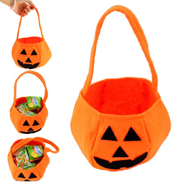 Dekoracyjna włókninowa torba w kształcie dyni na Halloween - gadżety i cukierki dla dzieci - Wianko - 8