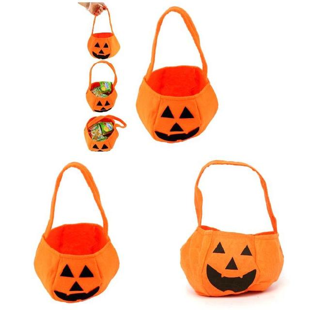 Dekoracyjna włókninowa torba w kształcie dyni na Halloween - gadżety i cukierki dla dzieci - Wianko - 6