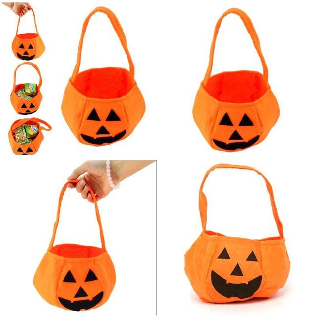 Dekoracyjna włókninowa torba w kształcie dyni na Halloween - gadżety i cukierki dla dzieci - Wianko - 7