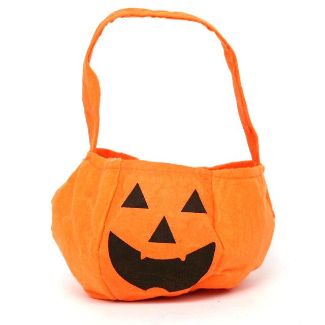 Dekoracyjna włókninowa torba w kształcie dyni na Halloween - gadżety i cukierki dla dzieci - Wianko - 4