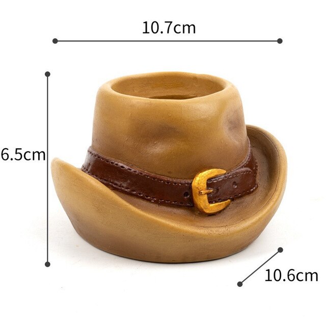 Kreatywna forma donicy silikonowej 3D Hat do wytłaczania gliny - Wianko - 2