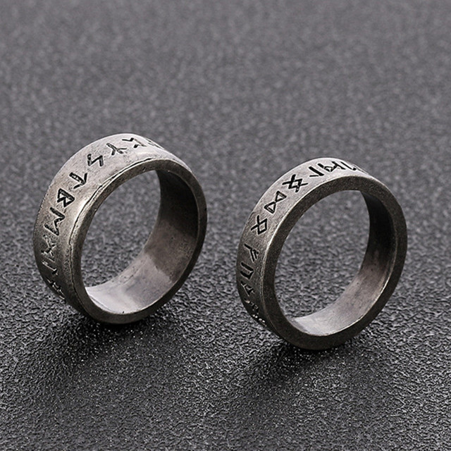 Pierścionek minimalistyczny z tytanu i stali - 6MM/8MM, symbol męski i żeński, moda Hip Hop Rock Unisex, palec pierścień Punk, prezent - Wianko - 2