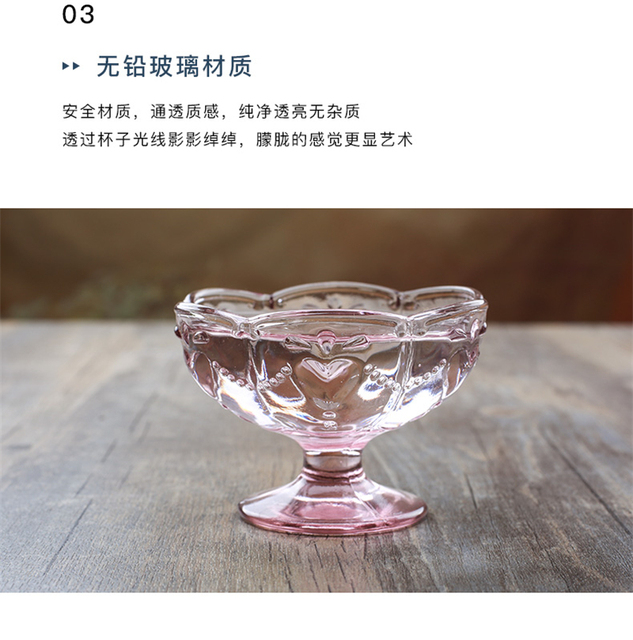 Kreatywna szklana miska z motywem kwiatów wiśni - do lodów, sałatek, deserów, owoców - Wianko - 7