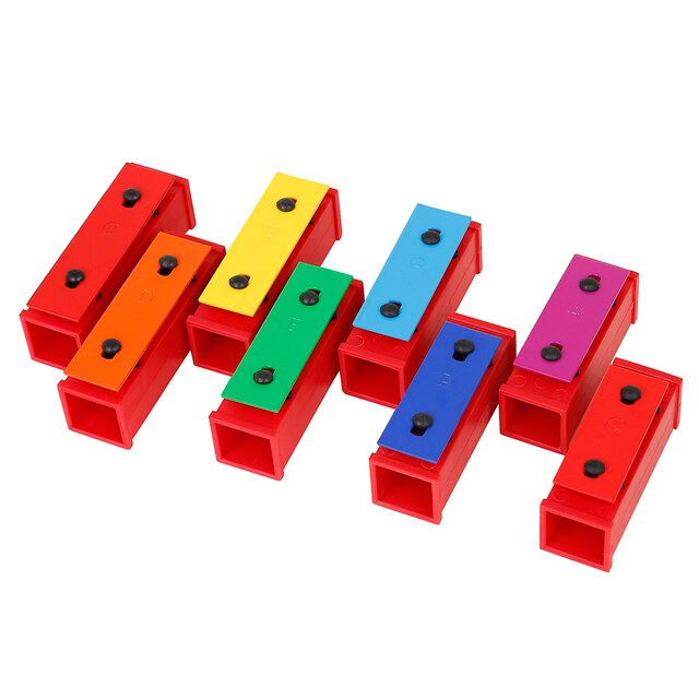 Kolorowe dźwiękowe cegły muzyczne dla dzieci - zestaw 8 sztuk - Wianko - 4