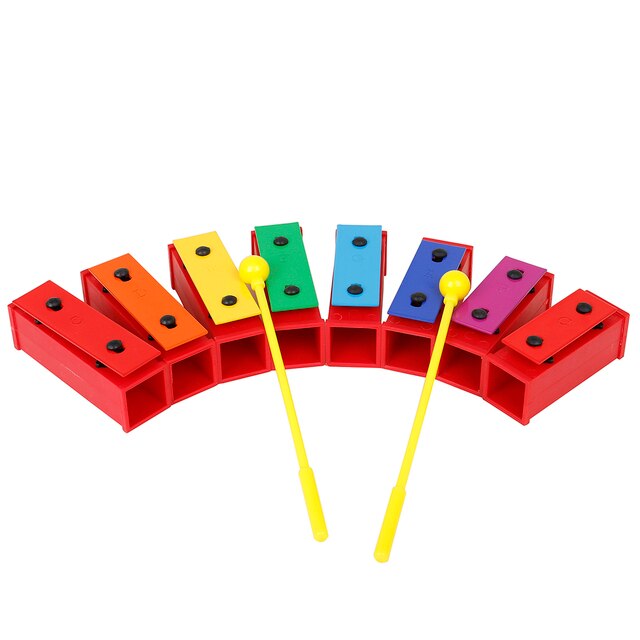 Kolorowe dźwiękowe cegły muzyczne dla dzieci - zestaw 8 sztuk - Wianko - 12